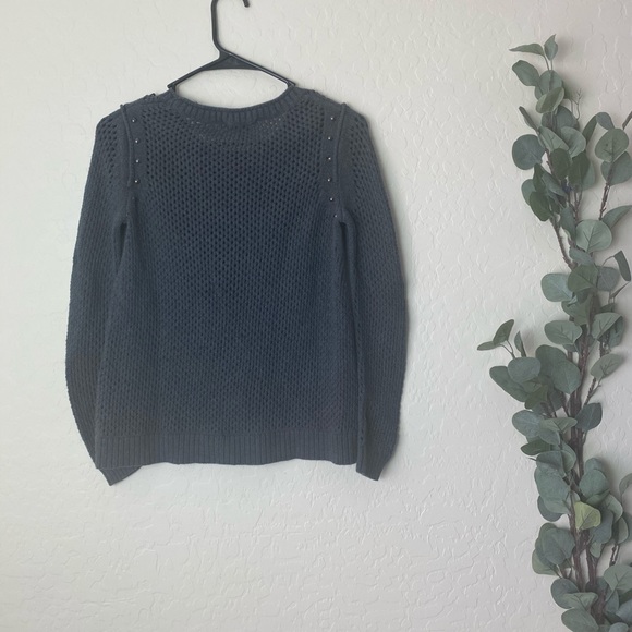 Rock & Republic Open Knit Sweater Gray Size XS - Picture 5 of 5